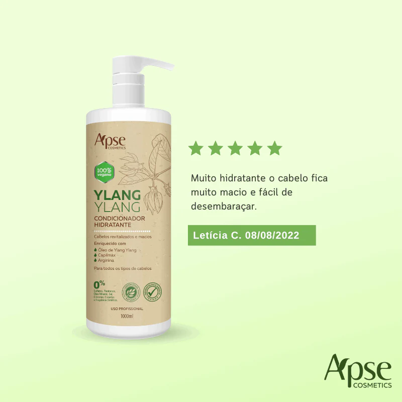 Apse Cosmetics - Moisturizing Conditioner Ylang Ylang 33.8 fl oz - Image 3