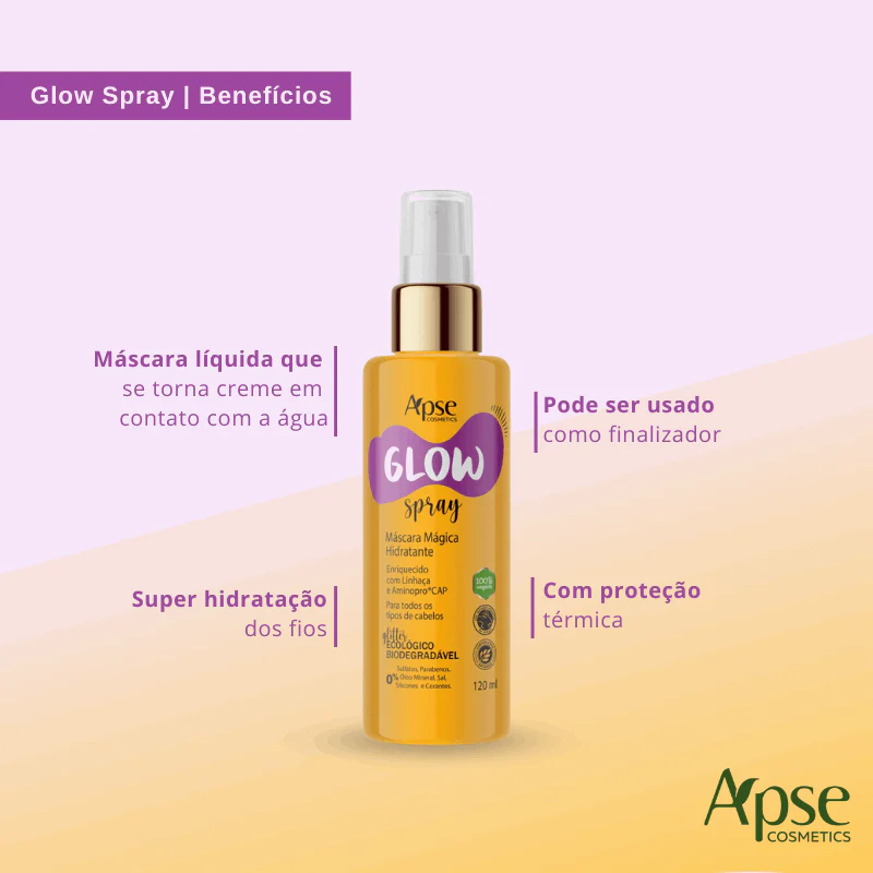 Apse Cosmetics - Glow Spray - Magic Hydrating Mask 4 fl oz - Conditioning Treatment - Image 2