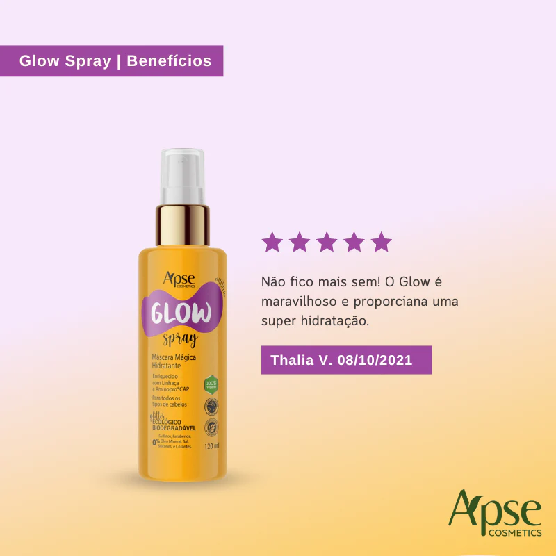 Apse Cosmetics - Glow Spray - Magic Hydrating Mask 4 fl oz - Conditioning Treatment - Image 3