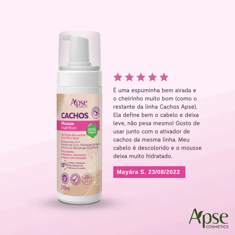 Apse Cosmetics - Curl Finishing Kit - Mousse, Activating Gelatin, Activator and Styler, and Finishing Spray

Note: The conversion from metric to US standards would depend on the specific measurements provided for each product in the kit. - Image 5