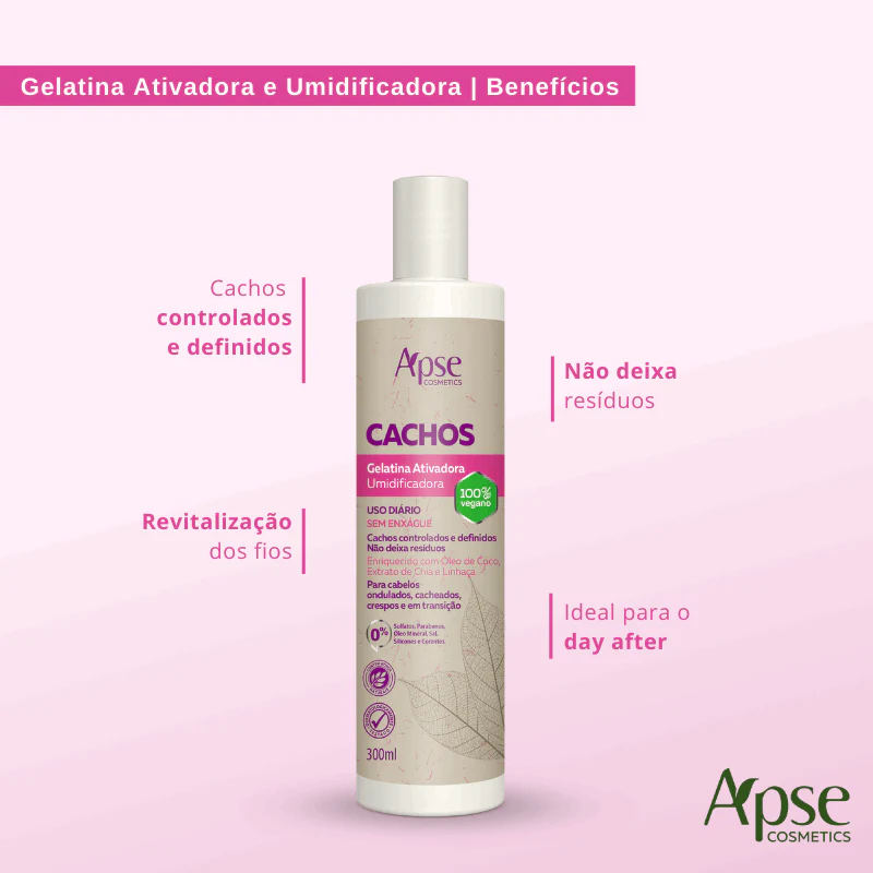 Apse Cosmetics - Curl Finishing Kit - Mousse, Activating Gelatin, Activator and Styler, and Finishing Spray

Note: The conversion from metric to US standards would depend on the specific measurements provided for each product in the kit. - Image 6