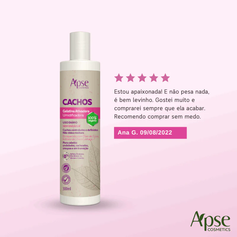 Apse Cosmetics - Curl Finishing Kit - Mousse, Activating Gelatin, Activator and Styler, and Finishing Spray

Note: The conversion from metric to US standards would depend on the specific measurements provided for each product in the kit. - Image 7