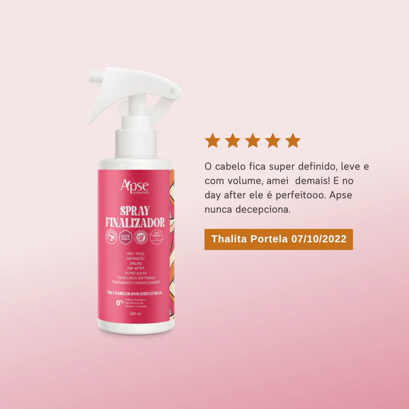 Apse Cosmetics - Curls Kit - Shampoo, Conditioner, Activator and Styler, and Finishing Spray (4 ITEMS) - Image 4
