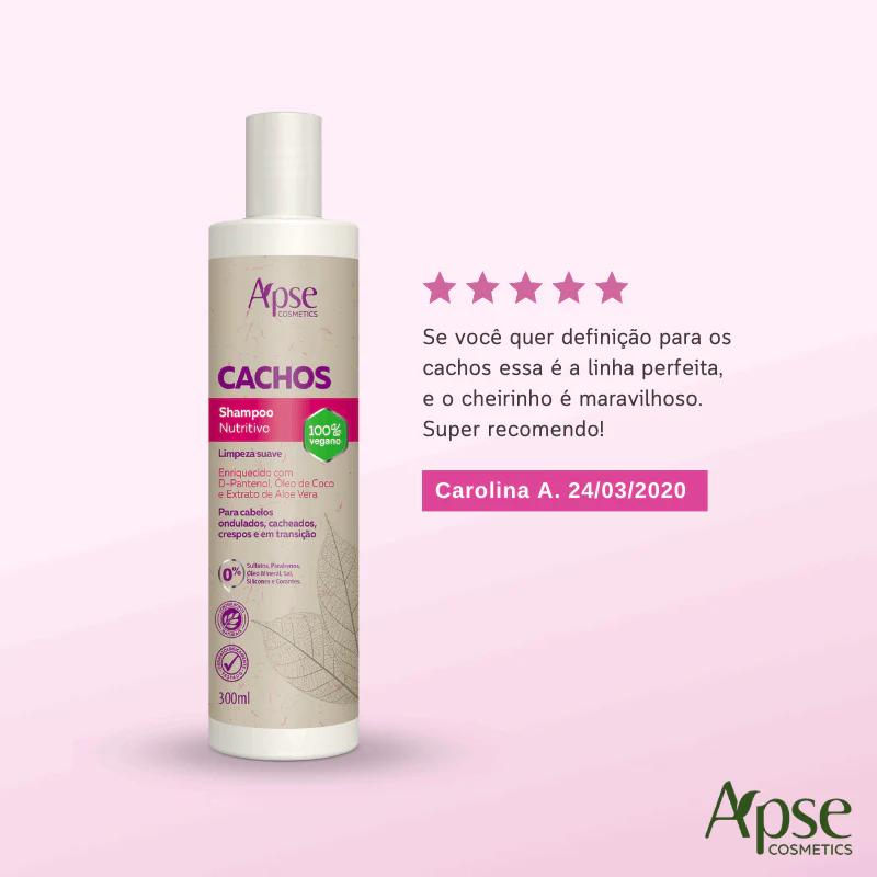 Apse Cosmetics - Curls Kit - Shampoo, Conditioner, and Gelatin (3 ITEMS) - Image 4