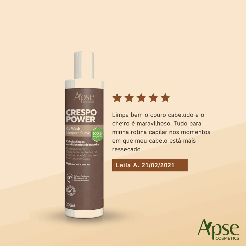 Apse Cosmetics - Power 3 Curly Hair Kit - Co Wash, Conditioner, and Mask (3 ITEMS) - Image 3