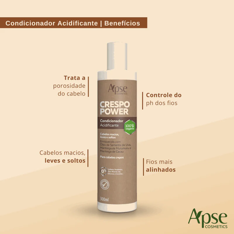 Apse Cosmetics - Power 3 Curly Hair Kit - Co Wash, Conditioner, and Mask (3 ITEMS) - Image 4