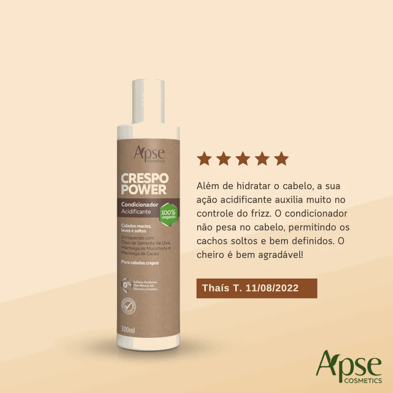 Apse Cosmetics - Power 3 Curly Hair Kit - Co Wash, Conditioner, and Mask (3 ITEMS) - Image 7