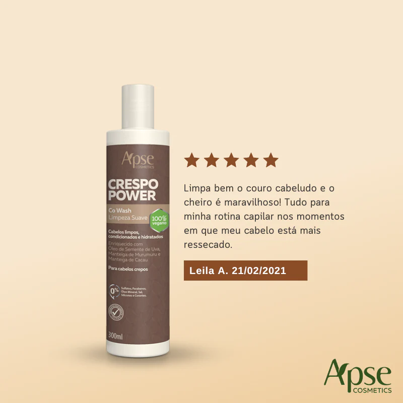 Apse Cosmetics - Power Curly Hair Kit - Co Wash, Mask, and Leave-in Cream (3 items) - Image 4