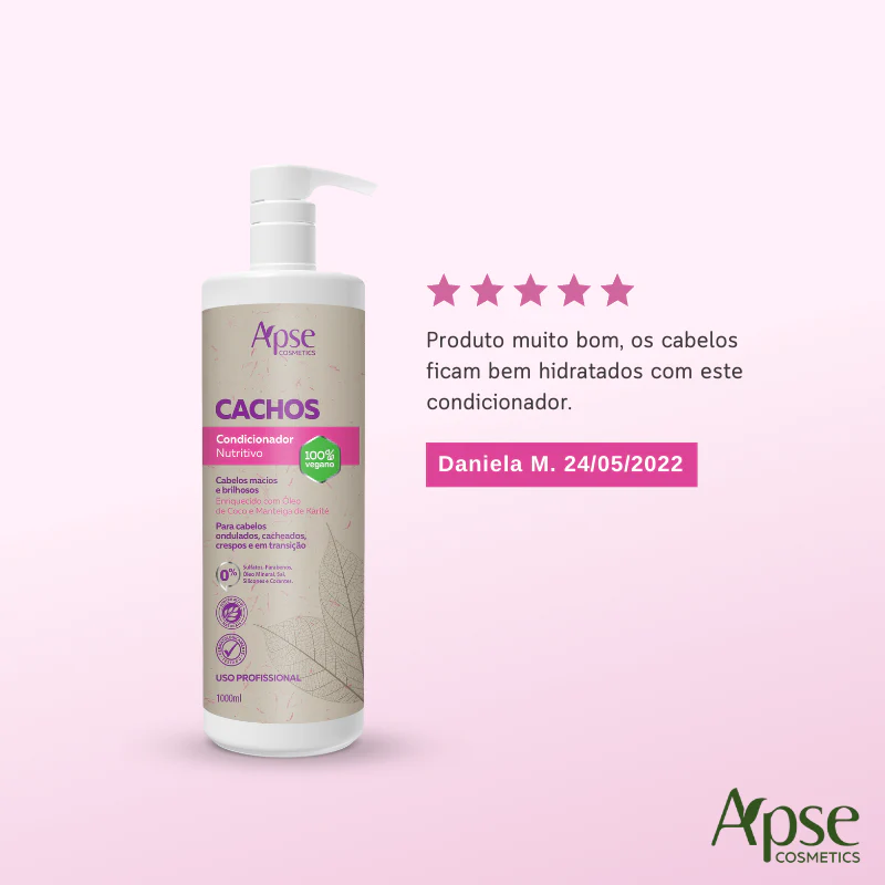 Apse Cosmetics - Kitão Curls 33.8 fl oz - Shampoo, Conditioner, and Mousse (3 ITEMS) - Image 5