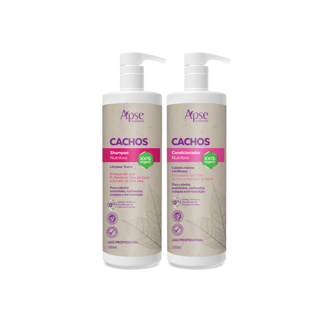 Apse Cosmetics - Kitão Curls 33.8 fl oz - Shampoo and Conditioner (2 ITEMS)