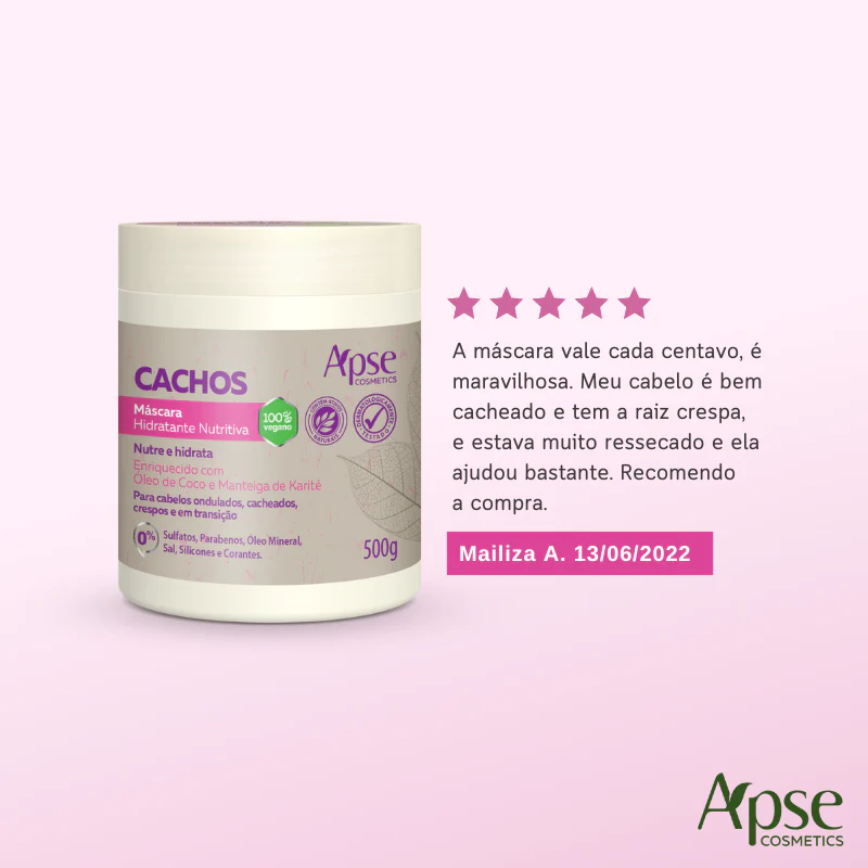 Apse Cosmetics - Hydrating Nutritive Curl Mask 17.6 oz - Conditioning Treatment - Image 3