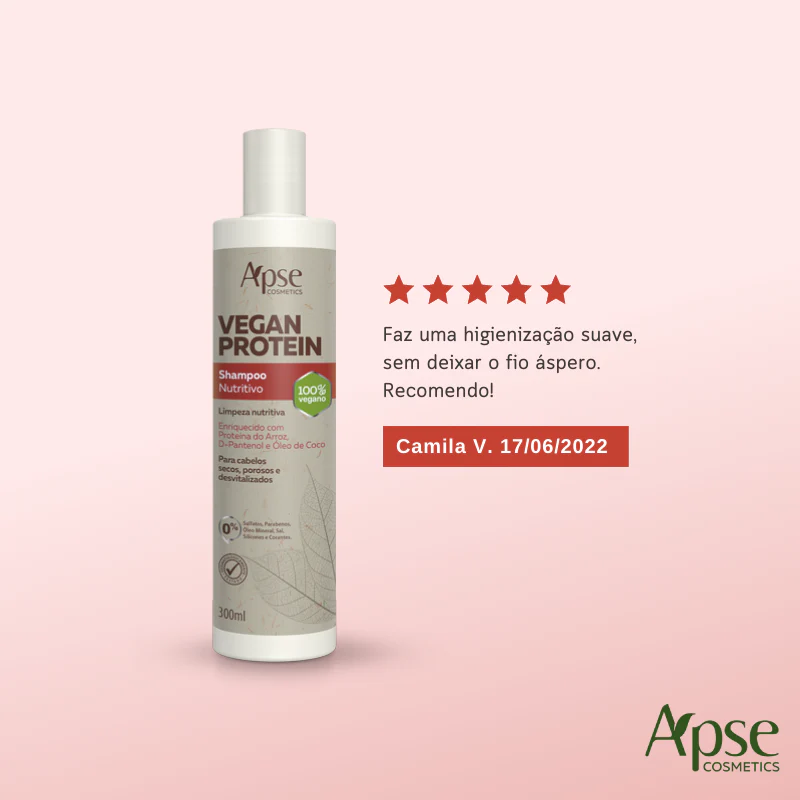 Apse Cosmetics - Nourishing Vegan Protein Shampoo 10.14 fl oz - Image 3