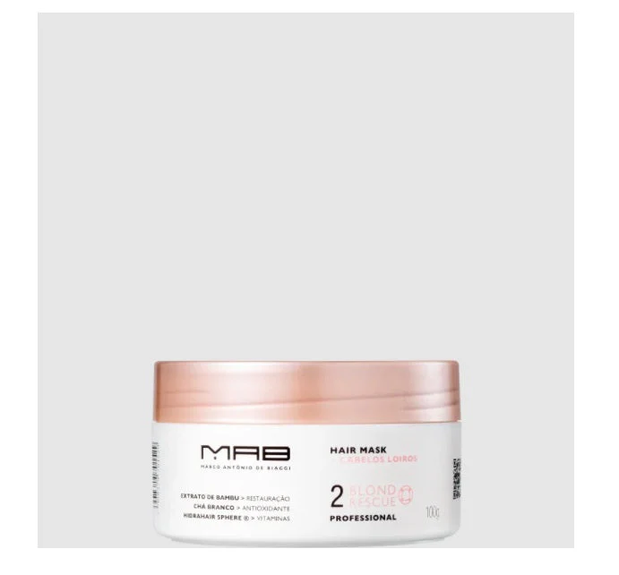 Blond Rescue Hair Color Maintenance Moisturizing Protection Mask 100g - MAB