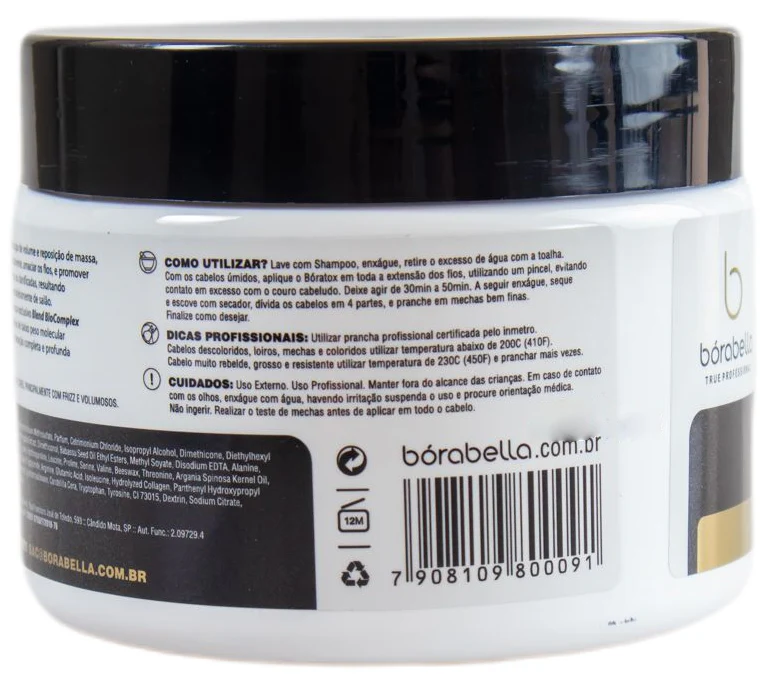 Boratox Formol Free Deep Hair Mask Mass Replenishment Organic Hair Mask 300g - Borabella - Image 4