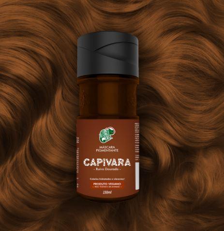 Brazilian Capivara Golden Red Tinting Pigment Vegan Mask 150ml - Kamaleão Color - Image 2
