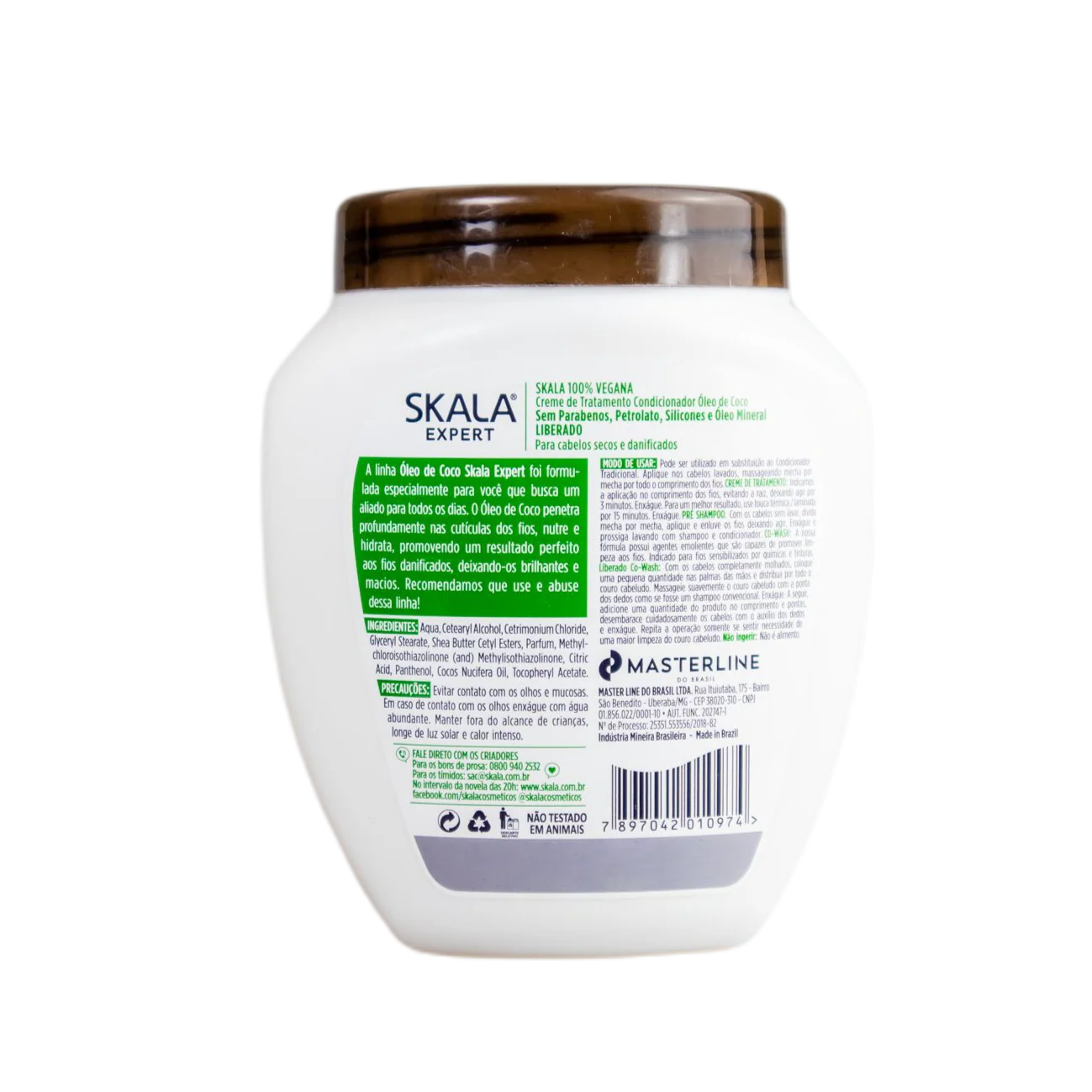 Creme De Tratamento Óleo De Coco / Cream Of Coconut Oil Treatment Treatment Cream - Skala - Image 2