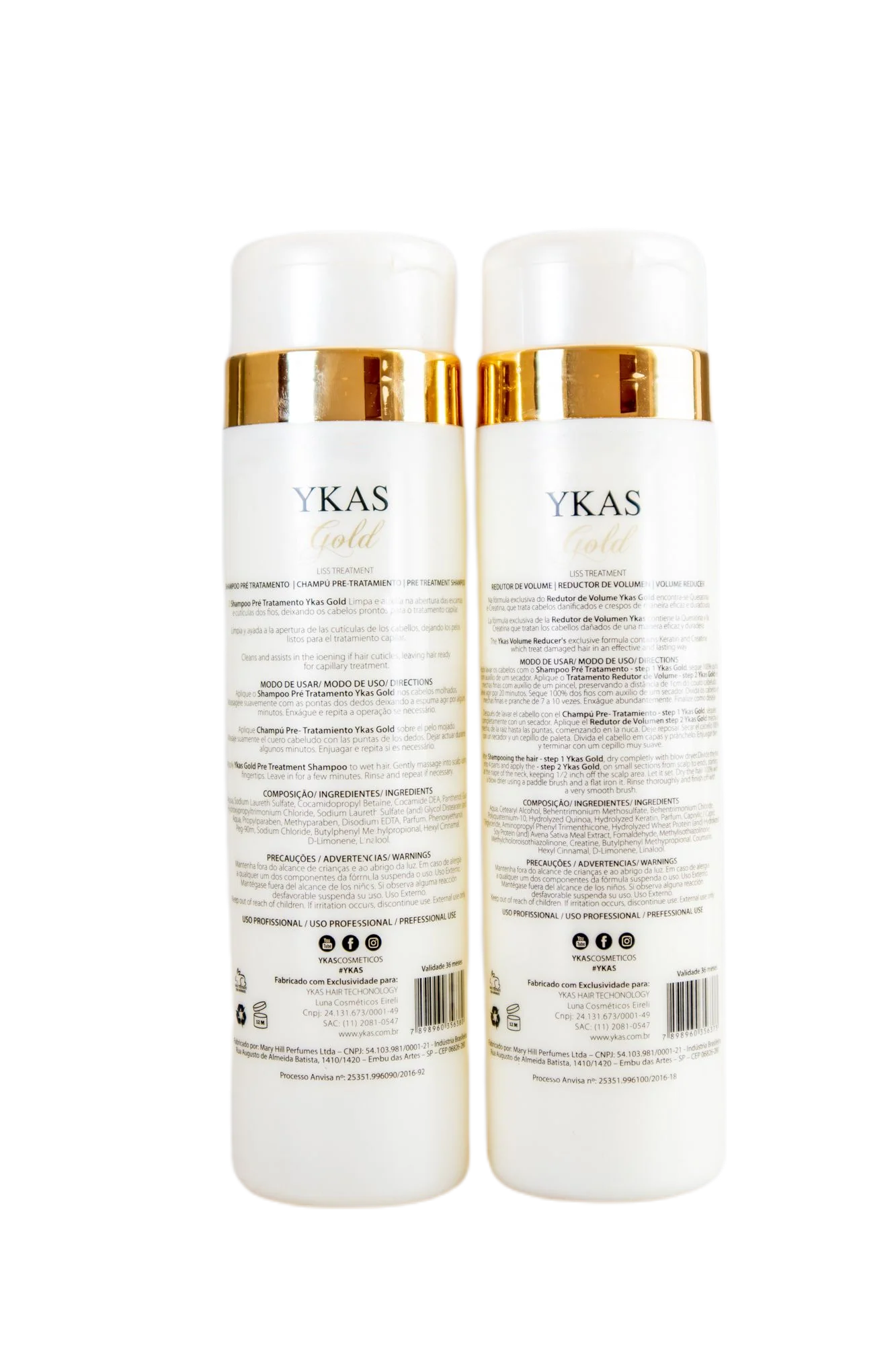 Gold Progressive Brush Capillary Realignment Kit 2x300ml - YKas - Image 2