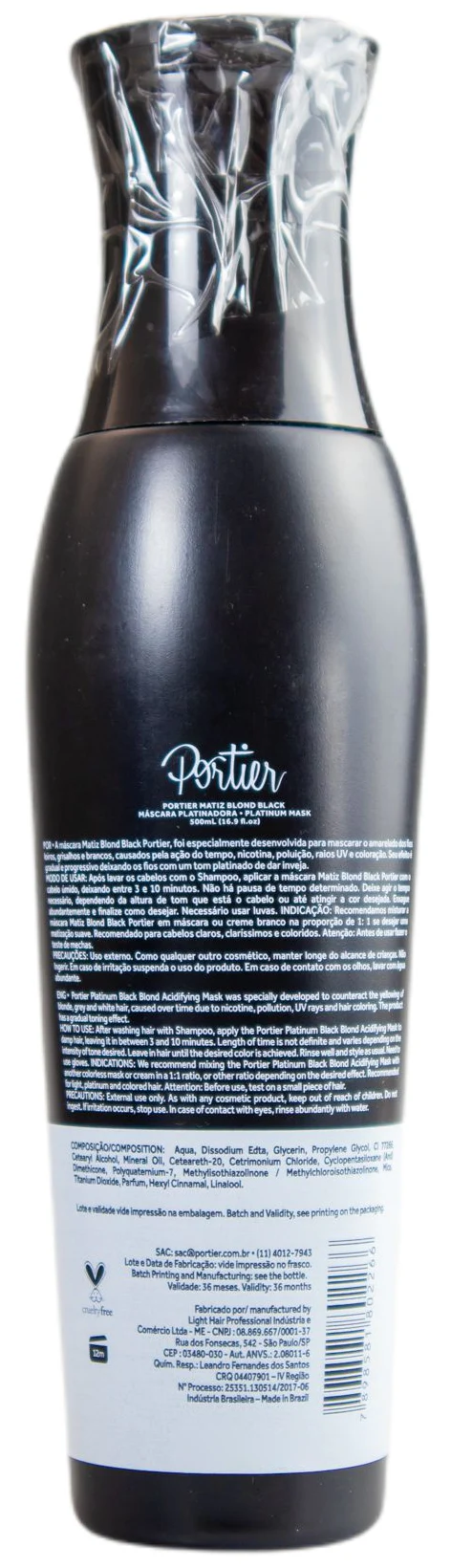 Hair Lightening Treatment Blond Black Tinting Platinum Effect 500ml - Portier - Image 2