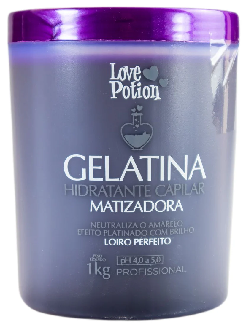 Professional Hair Moisturizer Jelly Blond Toning Gelatine Mask 1Kg - Love Potion - Image 2