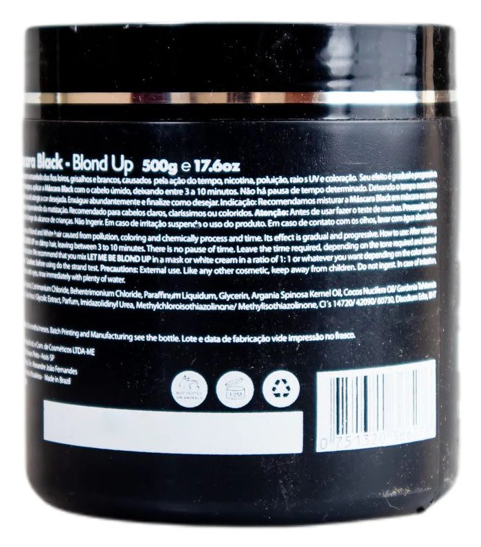 Let Me Be Black Mask Blond Up Silver Effect 500g - ProSalon - Image 4