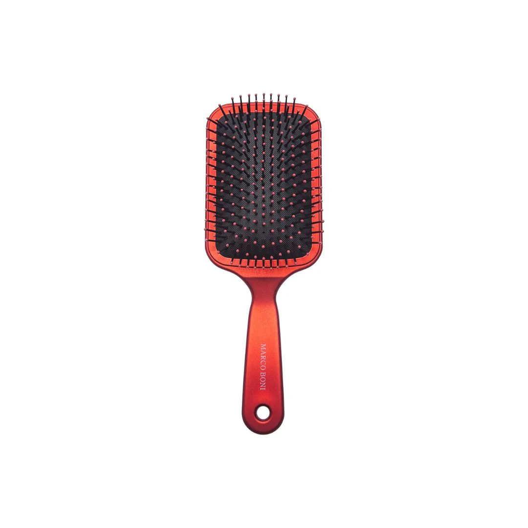 Marco Boni Brazilian Red Hair Combing Soft Touch Brush Racket Deluxe 8074