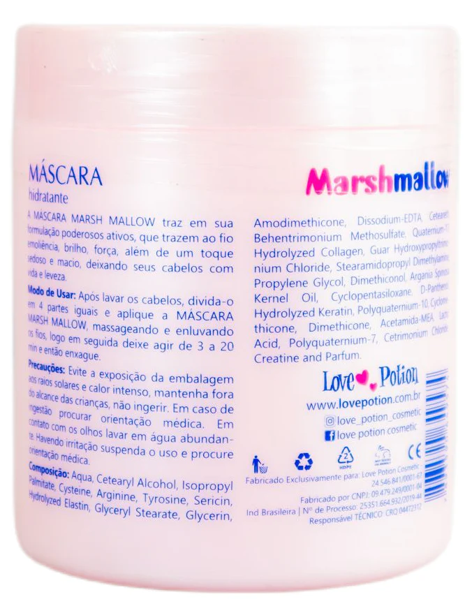 Home Repair Moisturizer Marshmallow Argan Mirra Monoi Mask 500g - Love Potion - Image 2