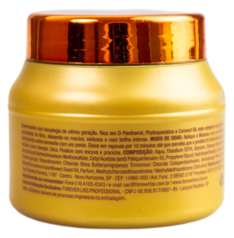 Moisturizing Shine Varnish Bath Moisturizing Mask 250g - Forever Liss - Image 2