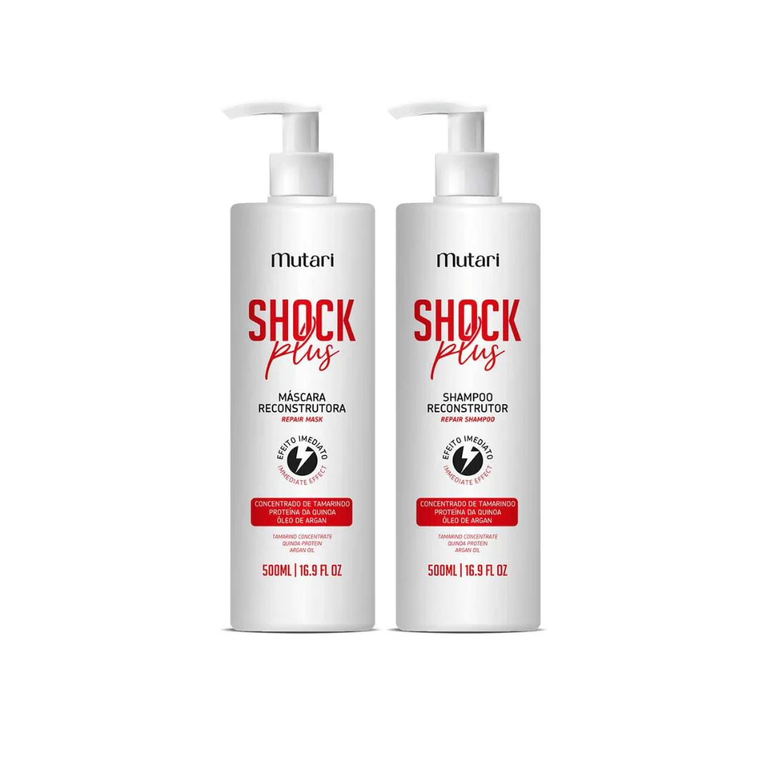 Mutari Shock Plus Reconstruction Treatment Kit 2x 500ml / 2x 16.9 fl oz