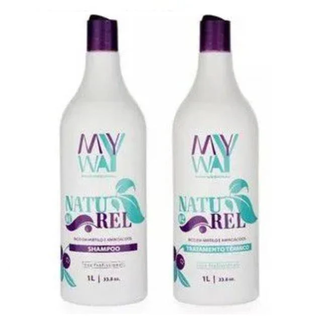 Naturel Organic Blueberry Moringa Progressive Brush No Formol Kit 2x1L - My Way