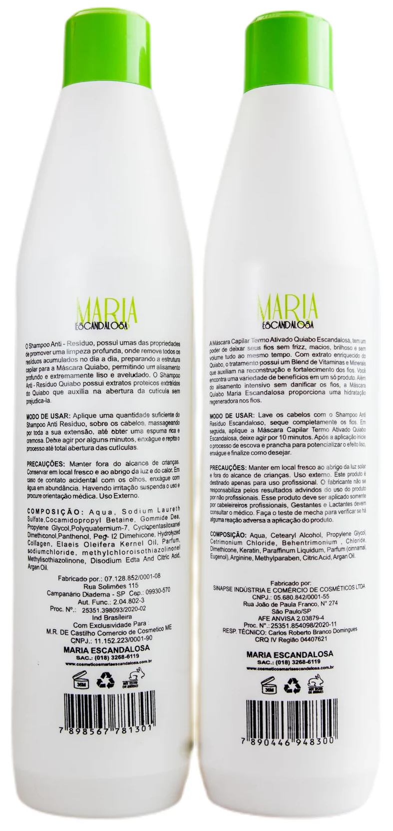 Professional Okra Progressive Brush Hair Treatment Kit 2x1L - Maria Escandalosa - Image 2
