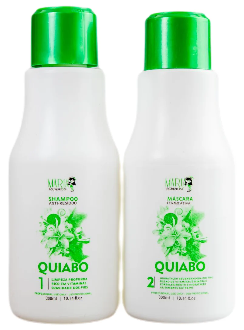 Professional Okra Progressive Brush Treatment Kit 2x300ml - Bonequinha Escandalosa - Image 3