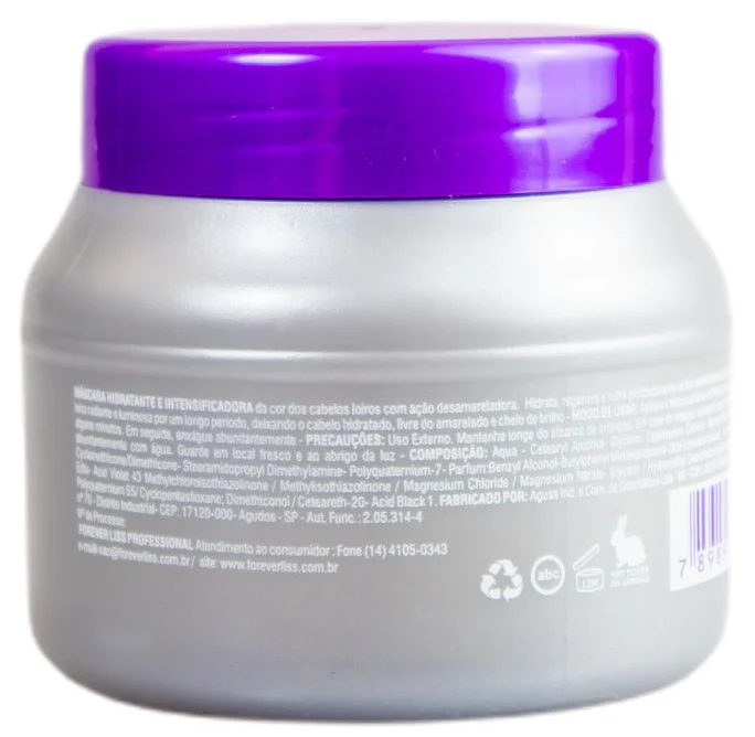 Pearl Bath Hydrating Blond Hair Treatment Mask Lumini System 250g - Forever Liss - Image 2