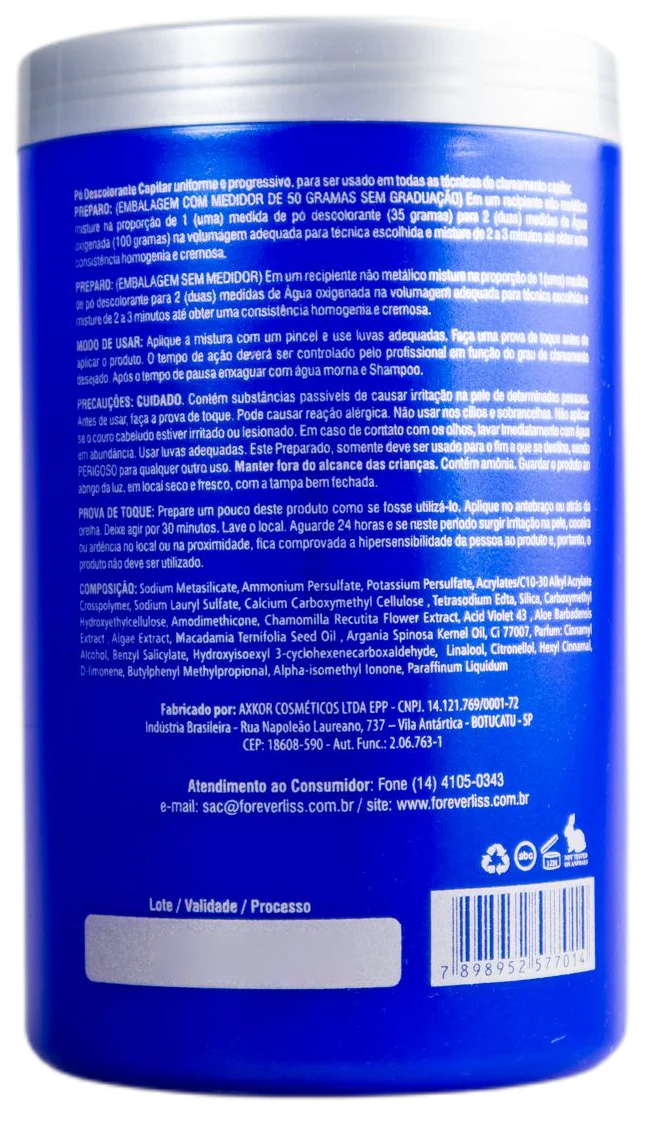 Power Blond Platinum Anti Yellow Ultra Fast Bleaching Powder 450g - Forever Liss - Image 2