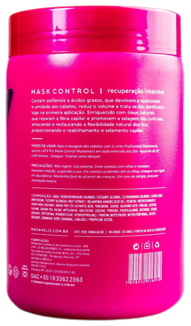 Professional Deep Hair Mask Pro Control Intensive Recovery Treatment Mask 1Kg - Madamelis - Image 2