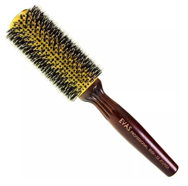 Professional Combing Natural Boar / Nylon Bristles Hair Styling Brush BMX 32 S - Evas