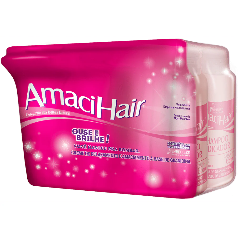 Hair Relaxer Amacihair Shine Straightening Volume Reducer 220g - Embelleze