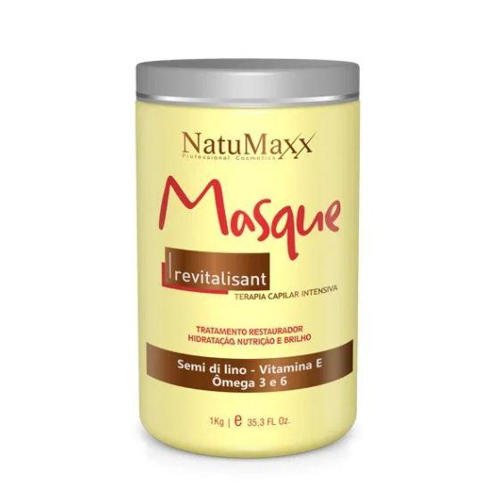 Revitalisant Semi di Lino Omegas 3 & 6 Vitamin E Therapy Masque 1Kg - Natumaxx