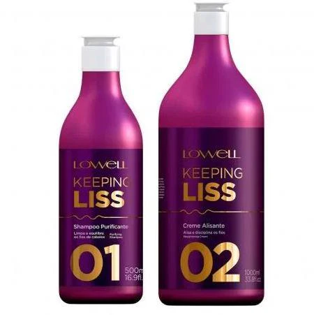 Straightening Keeping Liss Smoothing Keratin Hair Treatment Kit 2 Prod. - Lowell - Image 2