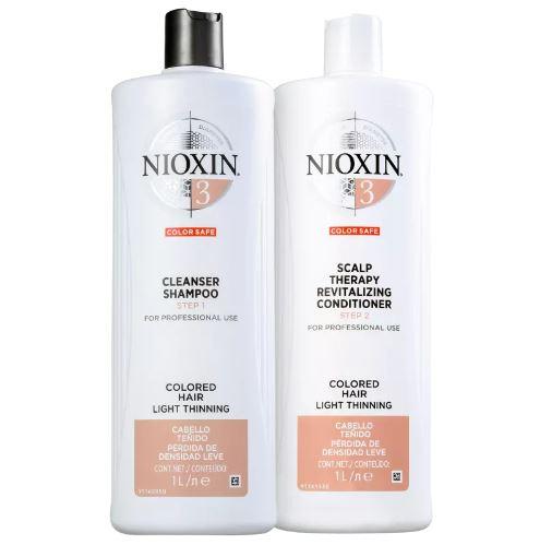 System 3 Light Tuning Colored Hair BioAmp Pro-Color Kit 2x1000ml - Nioxin